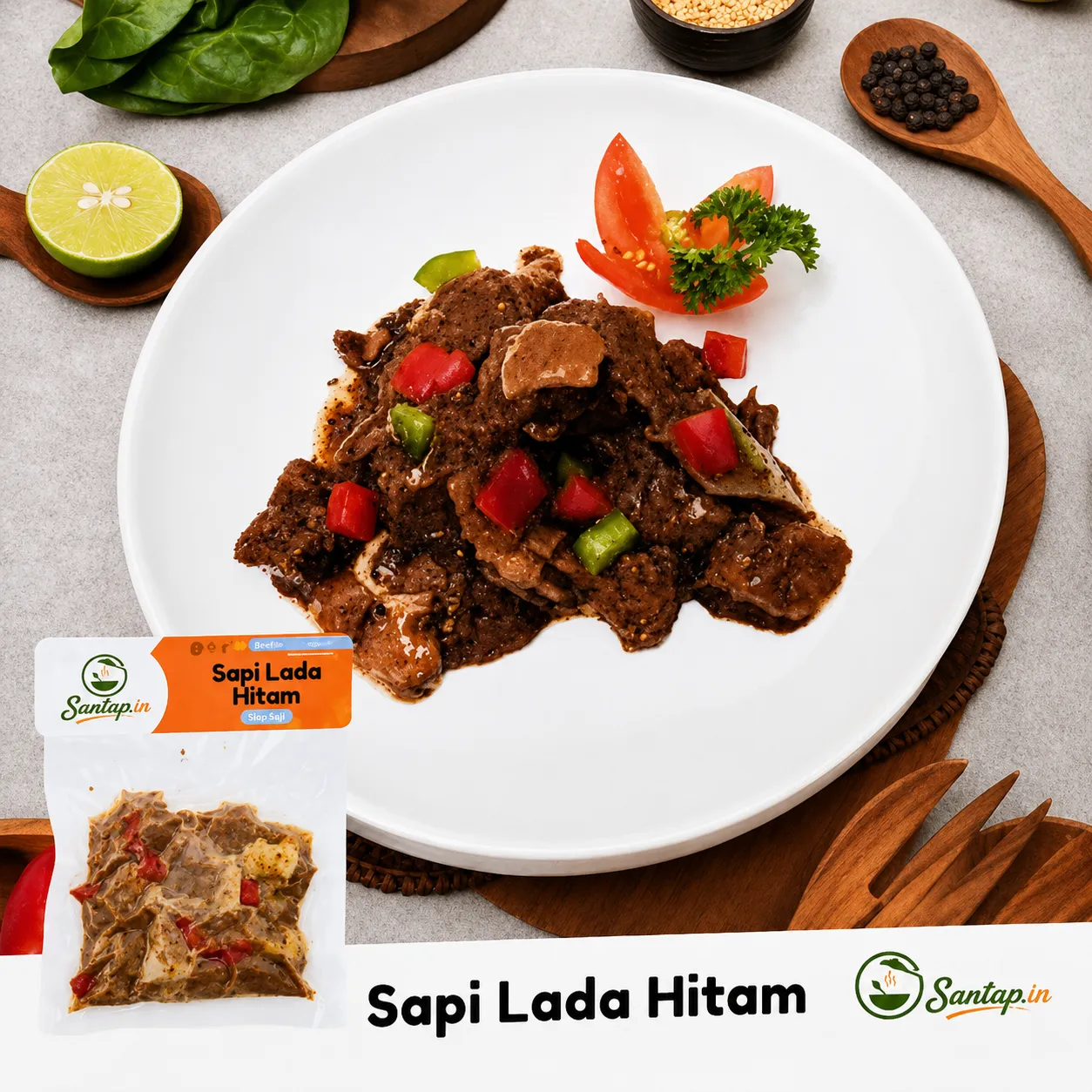 Menu daging sapi Santap.in